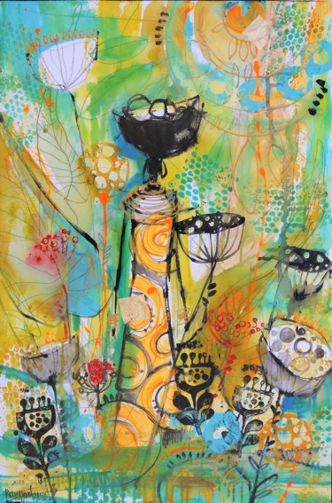 Malarstwo zatytułowany „African Lady 4” autorstwa Irina Rumyantseva, Oryginalna praca, Akryl