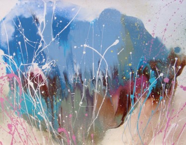 Картина под названием ""Splashes" #1 Origi…" - Irini Karpikioti, Подлинное произведение искусства, Акрил