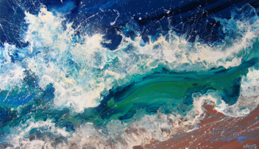 제목이 ""Wave" LARGE Painti…"인 미술작품 Irini Karpikioti로, 원작, 아크릴