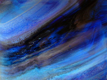 Peinture intitulée "Blue lagoon" par Irini Karpikioti, Œuvre d'art originale, Acrylique