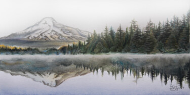 Malarstwo zatytułowany „Landscape painting…” autorstwa Irinjoyart, Oryginalna praca, Olej