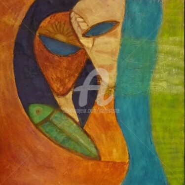 Peinture intitulée "Akakalis" par Iris, Œuvre d'art originale, Acrylique