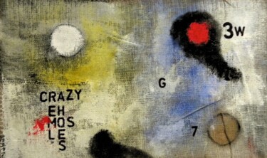 Pittura intitolato "Crazy Homeless" da Irvin Grassi, Opera d'arte originale, Olio