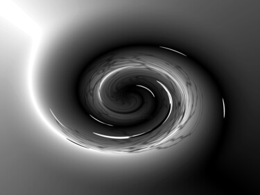 Digitale Kunst mit dem Titel "Wormhole" von Irvin Grassi, Original-Kunstwerk, Digitale Malerei