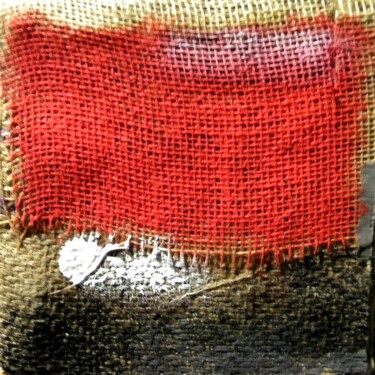 Картина под названием "Homeless pillow" - Irvin Grassi, Подлинное произведение искусства, Коллажи Установлен на Деревянная р…