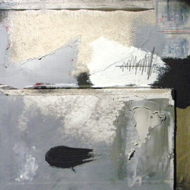 Картина под названием "Homeless code" - Irvin Grassi, Подлинное произведение искусства, Коллажи Установлен на Деревянная рам…