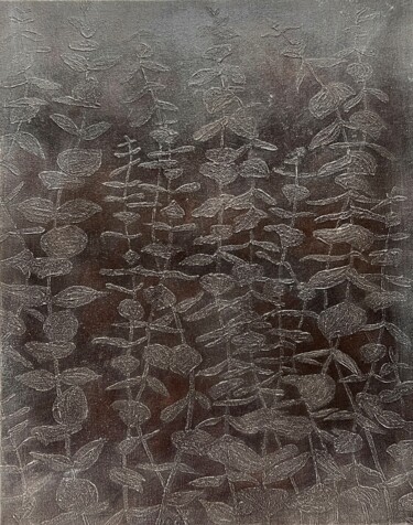 Peinture intitulée "Frozen Plants Acryl…" par Iryna Antoniuk (IRENA TONE), Œuvre d'art originale, Acrylique