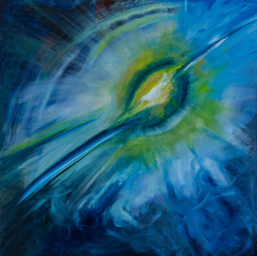 Painting titled "Supernova" by Iryna Bobrova, Original Artwork, Oil