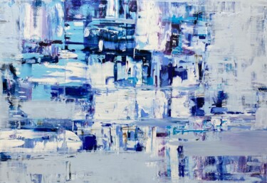 Pittura intitolato "Blue silence" da Kitaieva Iryna, Opera d'arte originale, Olio