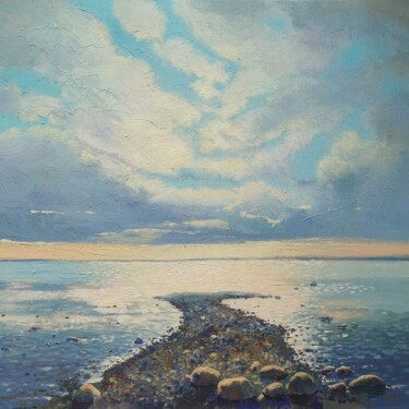 ""Kalø. The coast of…" başlıklı Tablo Iryna Makhovska tarafından, Orijinal sanat, Akrilik Ahşap Sedye çerçevesi üzerine mont…