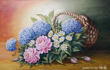 Schilderij getiteld "Картина маслом, хол…" door Iryna Miloradova-Marchenko, Origineel Kunstwerk, Olie