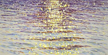 Painting titled "Golden sparks of th…" by Iryna Kastsova, Original Artwork, Acrylic Mounted on Wood Stretcher frame