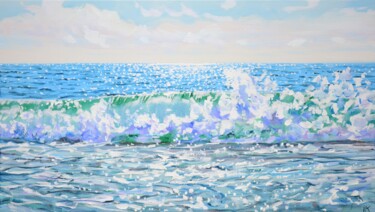 Peinture intitulée "Sea bliss" par Iryna Kastsova, Œuvre d'art originale, Acrylique Monté sur Châssis en bois