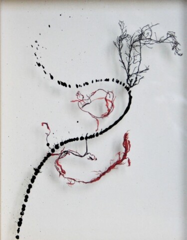 「LE LACET」というタイトルの絵画 Isabelle Delteil Mc Williamsによって, オリジナルのアートワーク, インク