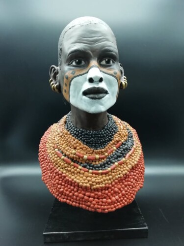 Sculpture titled "Zitaye" by Isabelle Fisson, Original Artwork, Terra cotta