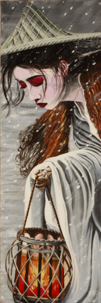 Peinture intitulée "Grâce" par Isabelle Hermida, Œuvre d'art originale, Acrylique Monté sur Châssis en bois