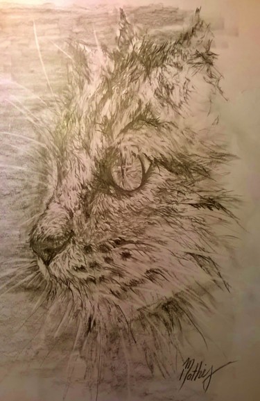 "Séraphine - Pièce u…" başlıklı Resim Isabelle Mathis tarafından, Orijinal sanat, Silverpoint