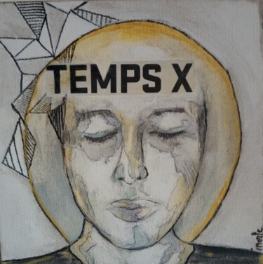 Schilderij getiteld "Temps X" door Isabelle Merle, Origineel Kunstwerk, Aquarel