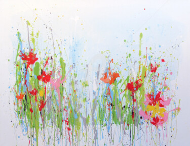 Painting titled "Spring Morning" by Isabelle Pelletane, Original Artwork, Acrylic