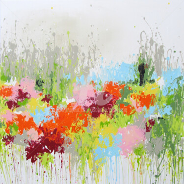 Картина под названием "Waiting Spring 2" - Isabelle Pelletane, Подлинное произведение искусства, Акрил Установлен на Деревян…