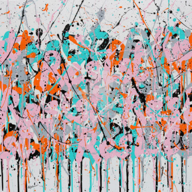 제목이 "Resist"인 미술작품 Isabelle Pelletane로, 원작, 아크릴 나무 들것 프레임에 장착됨
