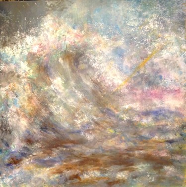 Pintura intitulada "la vague" por Isabelle Reygaerts, Obras de arte originais, Acrílico Montado em artwork_cat.