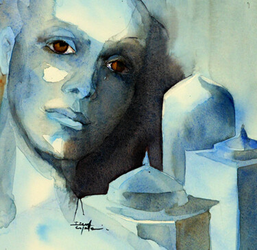 Peinture intitulée "N°2" par Isabelle Seruch Capouillez, Œuvre d'art originale, Aquarelle