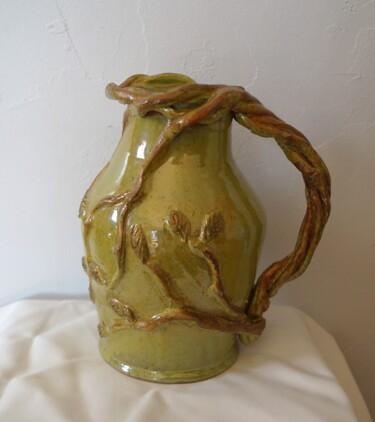 Sculpture titled "VASE VEGETAL 2" by Isabelle Zwang, Original Artwork, Ceramics