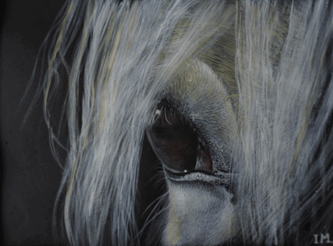 Painting titled "Horse n°4" by Isabelle Molinard, Original Artwork, Acrylic