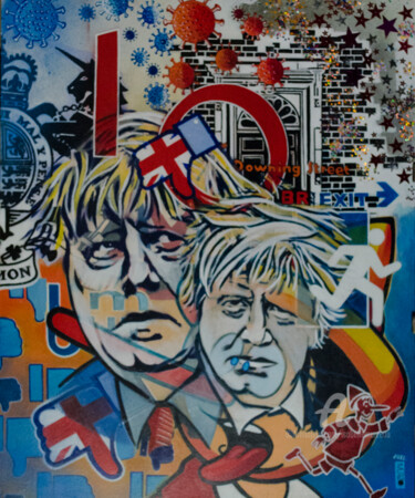 Картина под названием "Boris(nocchio)" - Murzo, Подлинное произведение искусства, Акрил Установлен на Деревянная рама для но…