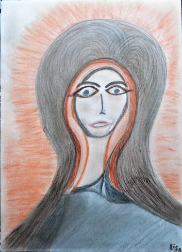 Drawing titled "Mystique mystérieuse" by Isabelle Tirard, Original Artwork, Other