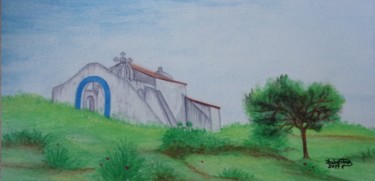 Painting titled "Ruínas da Capela de…" by Isabel Cabrita, Original Artwork, Watercolor