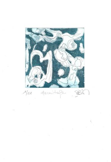 Gravures & estampes intitulée "89*) Hermitage 1/11" par Isis Bi M, Œuvre d'art originale, Eau-forte