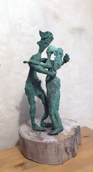 Sculptuur getiteld "264) Le couple Amo" door Isis Bi M, Origineel Kunstwerk, Bronzen