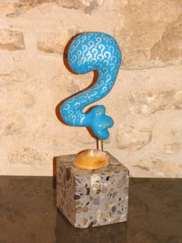 Sculpture titled "Interrogation de la…" by Isis Bi M, Original Artwork, Mixed Media