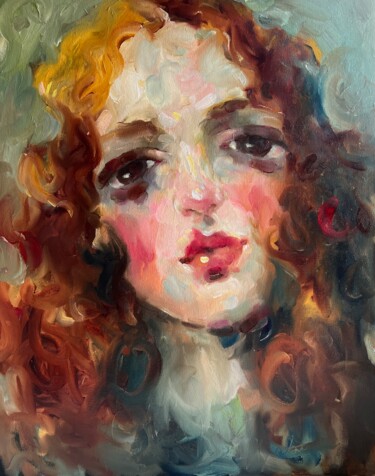 Картина под названием "Josephine" - Isolde Pavlovskaya, Подлинное произведение искусства, Масло Установлен на картон
