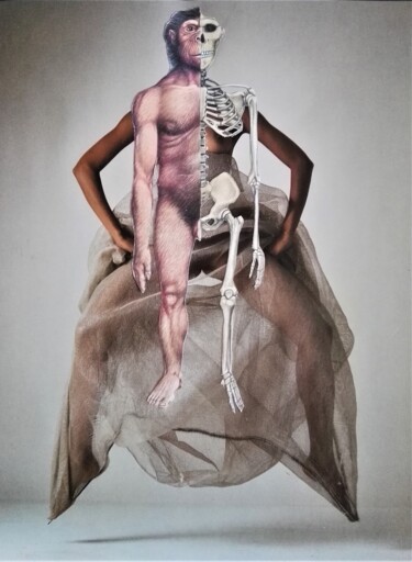 「Homo Sapiens.」というタイトルのコラージュ Israによって, オリジナルのアートワーク, コラージュ