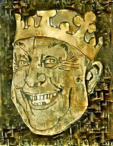 Artes digitais intitulada "The  King´s Smile" por Isra, Obras de arte originais, Foto Montagem