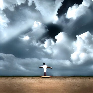 Arts numériques intitulée "Storm" par Isra, Œuvre d'art originale, Image générée par l'IA
