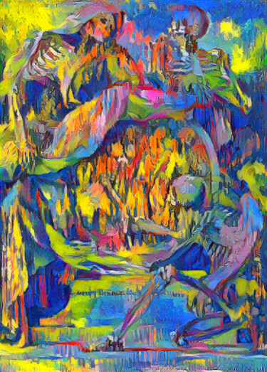 Grafika cyfrowa / sztuka generowana cyfrowo zatytułowany „Multicolored” autorstwa Isra, Oryginalna praca, Fotografia cyfrowa