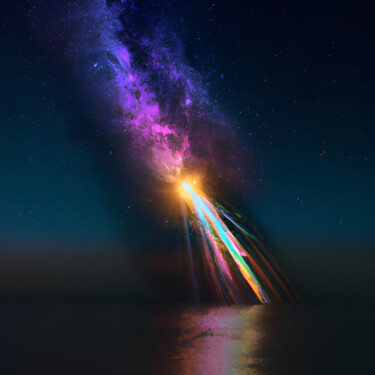 "Color explosion" başlıklı Dijital Sanat Isra tarafından, Orijinal sanat, AI tarafından oluşturulan görüntü