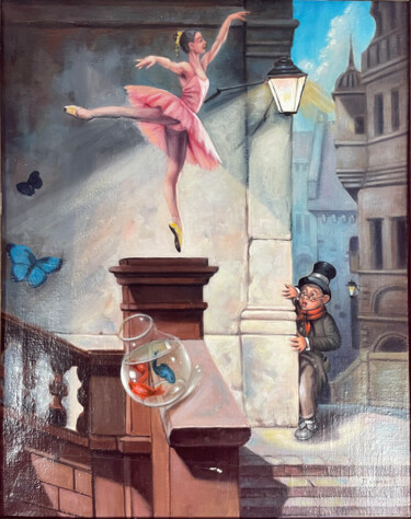 "Levitation" başlıklı Tablo István Ducsai tarafından, Orijinal sanat, Petrol