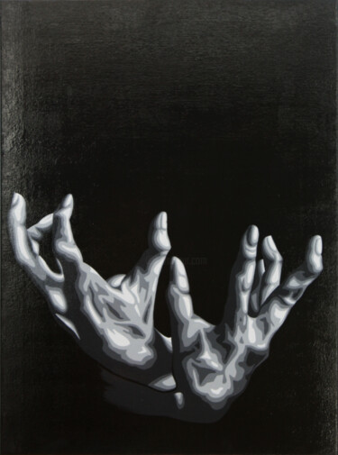 Картина под названием "enfado" - Italo Somma, Подлинное произведение искусства, Акрил Установлен на Деревянная рама для носи…