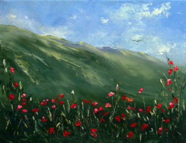 Pittura intitolato "Altai sky / Небо Ал…" da Elena Yudina, Opera d'arte originale, Olio