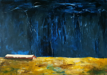 Картина под названием "Moments ago" - Iulia Paun, Подлинное произведение искусства, Акрил Установлен на Деревянная рама для…