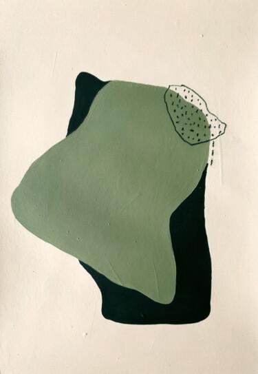 Картина под названием "Sediments no. 1" - Iulia Paun, Подлинное произведение искусства, Акрил Установлен на картон