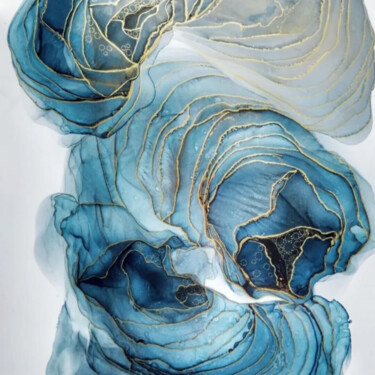 "Flores" başlıklı Tablo Iulia Savinova tarafından, Orijinal sanat, Mürekkep