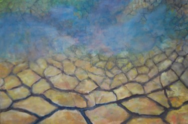 Painting titled "Dryness" by Iuliana Barbu, Original Artwork, Oil
