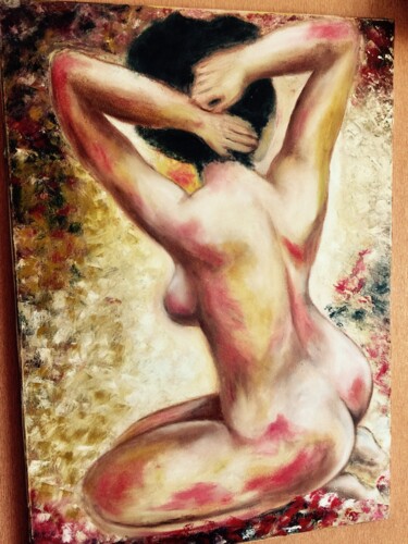 Schilderij getiteld "Nude Women  Erotic…" door Iuliia Bondarets, Origineel Kunstwerk, Olie