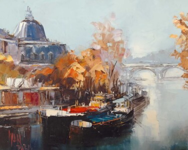 Ζωγραφική με τίτλο "Paris 2" από Ivan, Αυθεντικά έργα τέχνης, Λάδι